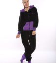 Dospělé dupačky Skippy teddy black purple