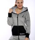 Dospělé dupačky Skippy ash grey black