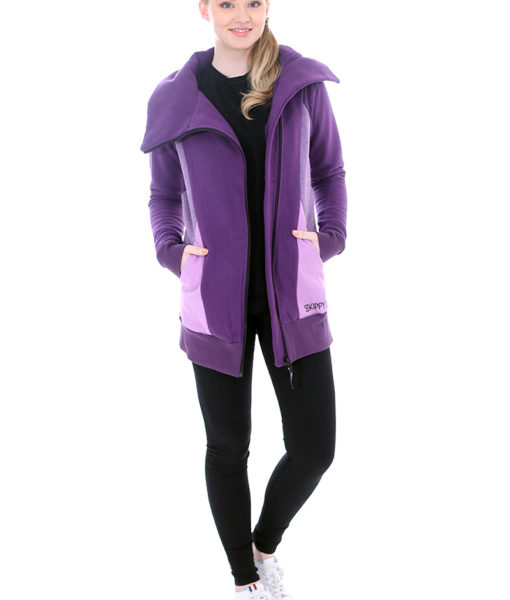 Dospělé dupačky Mikino-kabátek purple