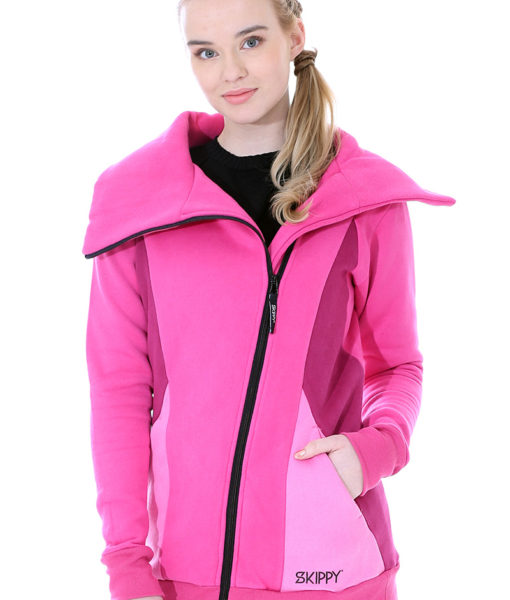 Dospělé dupačky Mikino-kabátek pink