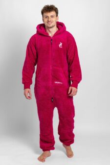 Dospělé dupačky Dupačky teddy raspberry pink