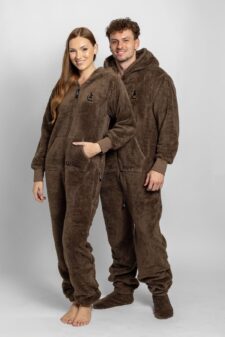 Dospělé dupačky Dupačky teddy dusty taupe