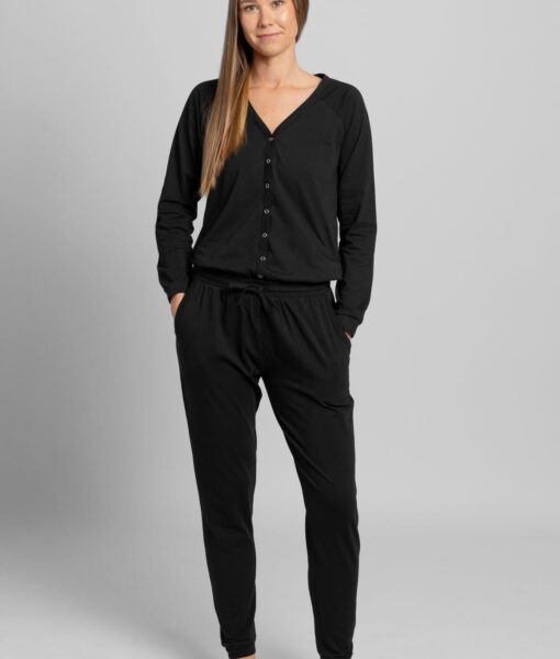 Dospělé dupačky Overal Traumatka Zvládnu všechno black