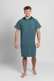 Dospělé dupačky Pánská noční košile dusty pine